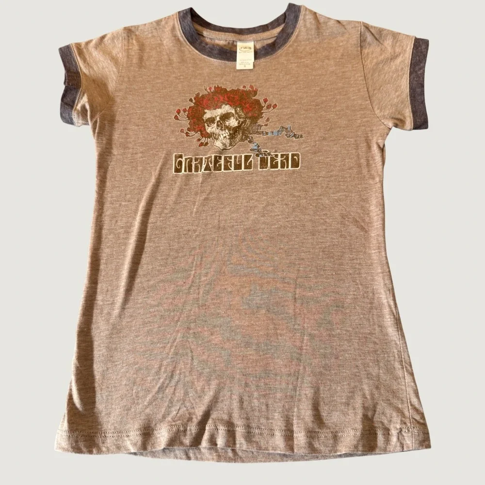 Next Level Kids Grateful Dead Shirt Small Brown Bertha Ringer Tee Vintage Rock